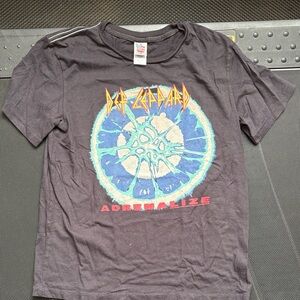 Junk Food Clothing Black Def Leppard Graphic Tee